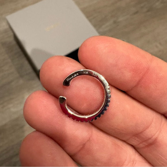 Hirotaka Gossamer Diamond 10K Gold Ear Cuff Earring - Picture 3 of 16